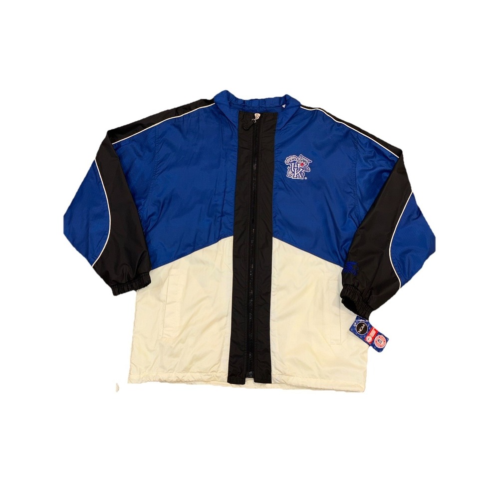 NOS Starter Kentucky Wildcats Blue Zip Vented Windbreaker Jacket Men's Large